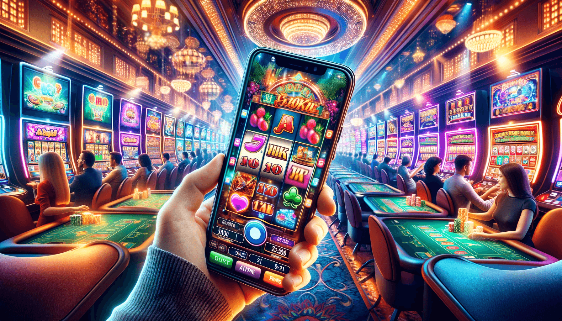 Atributos primários de um jogo de slot móvel image